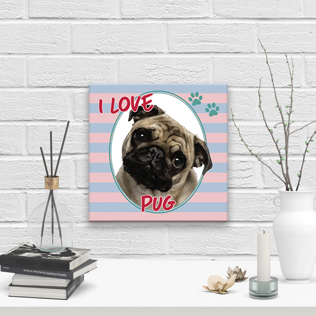 10 Placa Decorativa Pvc 13x20 - Frases - Pug - Lgbt