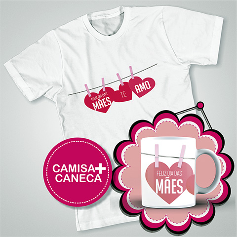 Foto destaque - COMBO Camisa + Caneca Dia das Mes