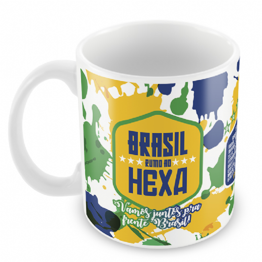 Foto destaque - Caneca Brasil rumo ao Hexa - Jogo Brasil x Suia