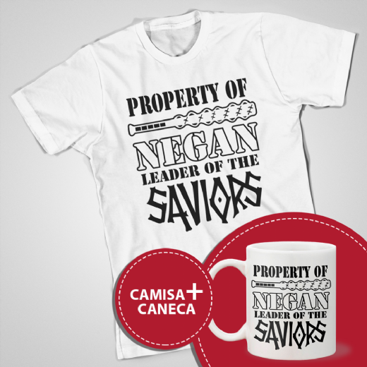 Foto destaque - COMBO Camisa + Caneca TWD Property of Negan