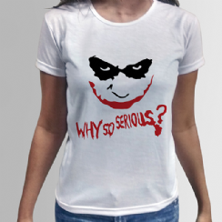 Foto 2 - Camiseta Coringa Why so Serious? Filmes/Sries 16