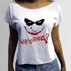 Foto 3 - Camiseta Coringa Why so Serious? Filmes/Sries 16