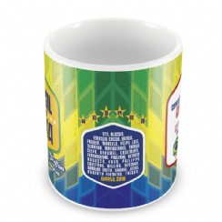 Foto 1 - Caneca Brasil rumo ao Hexa - Jogo Brasil x Costa Rica