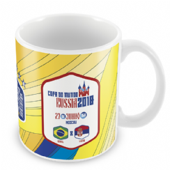 Foto 2 - Caneca Brasil rumo ao Hexa - Jogo Brasil x Servia