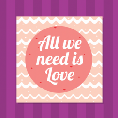 Foto 1 - Placa All we Need is Love