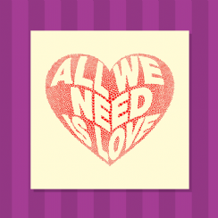 Foto 1 - Placa All we Need is Love