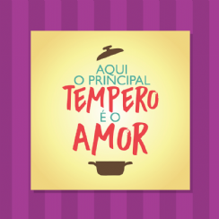 Foto 1 - Placa Aqui o Principal Tempero  o Amor