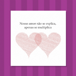 Foto 1 - Placa Nosso Amor no se explica, Apenas se Multiplica